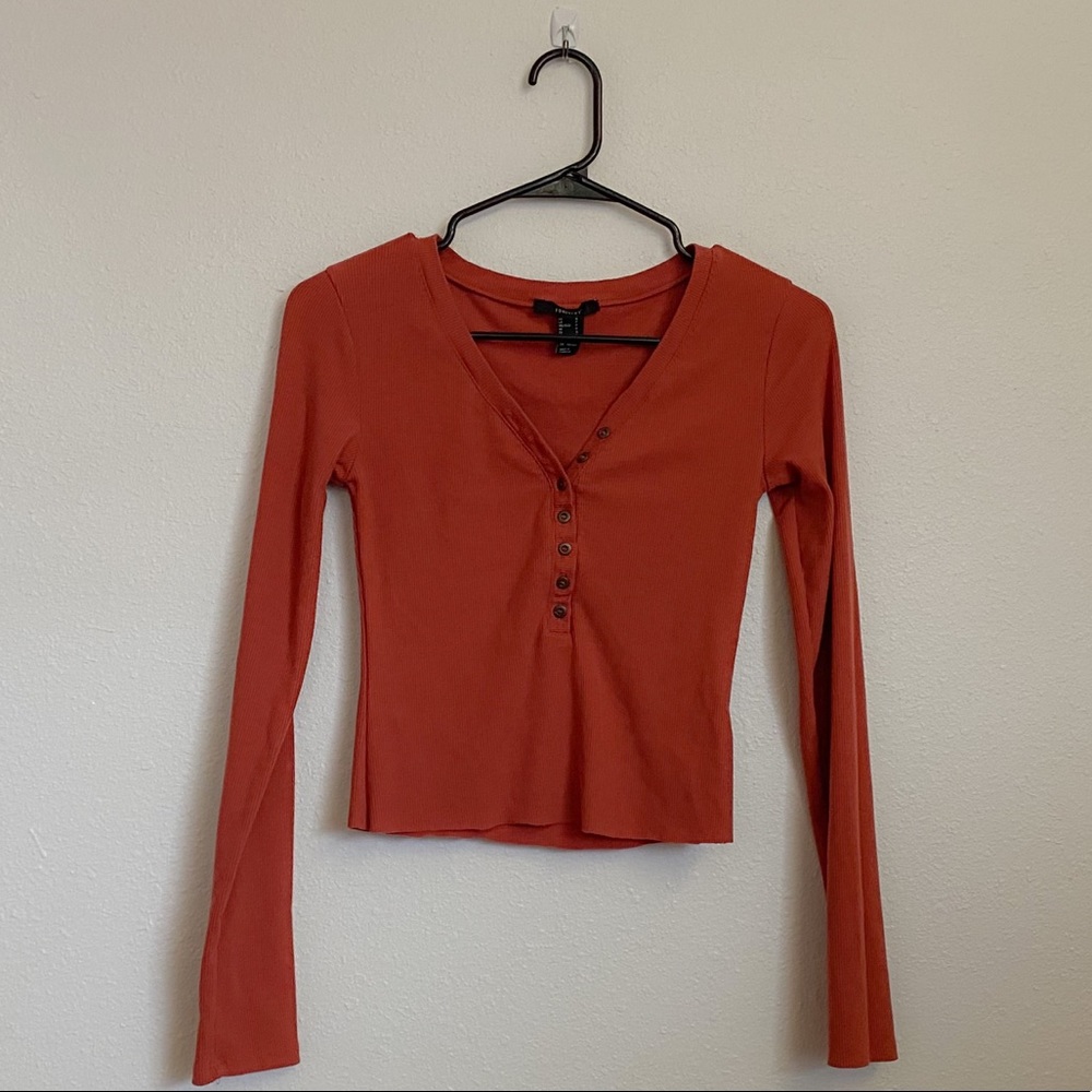 🍄 burnt orange crop top 🍄